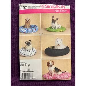 Simplicity sewing pattern 2297 dog bed